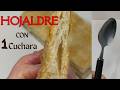 Hojaldre crocante de verdad con una cuchara Muy fácil #milhojas #hojaldre #recetasfaciles #recipe