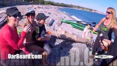 Fun and Adventure Rowing and Paddling on the Ocean with the Oar Board® SUP Rower