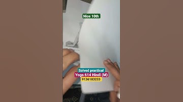 nios 10th yoga 614 solved practical hindi medium #practical #yoga #yoga614 #reels #urdumenios