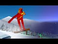 Ai tries snowboarding and falls a lot