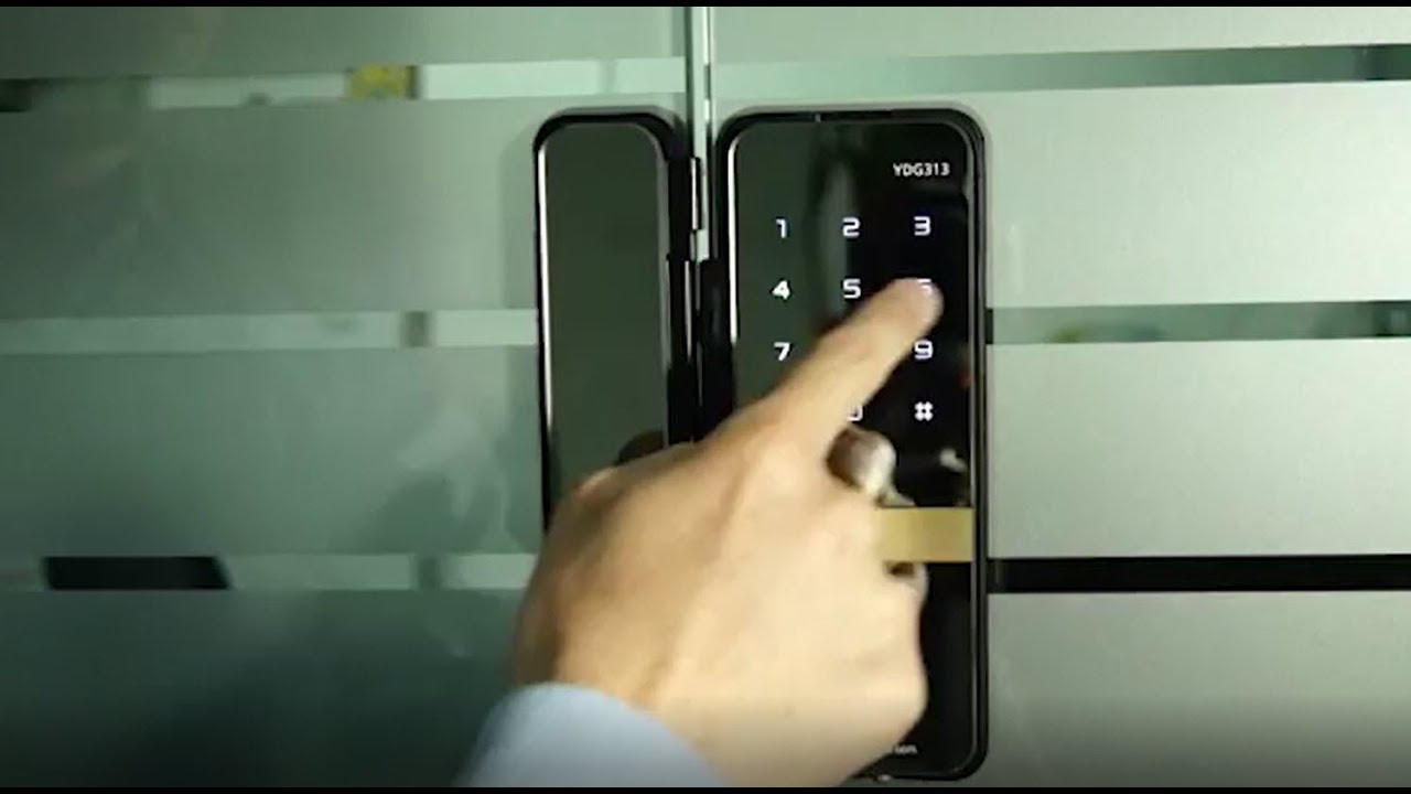 Yale YDG313 Digital Lock - Glass Door Installation - YouTube