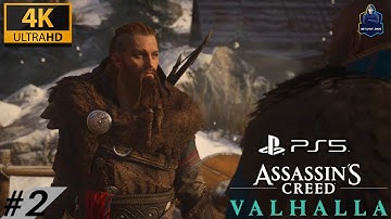 ASSASSIN’S CREED VALHALLA PS5 Walkthrough Gameplay  (PART 2)  4K 60FPS HDR   (No Commentary)