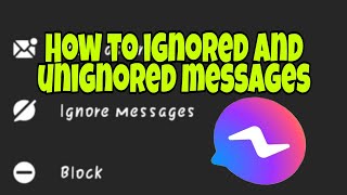 HOW TO SEE IGNORED AND HOW TO UNIGNORED MESSAGES ON FB MESSENGER I VIDEO TUTORIAL 2022 screenshot 2