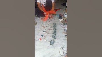 test động cơ không chổi than 12V chế quạt