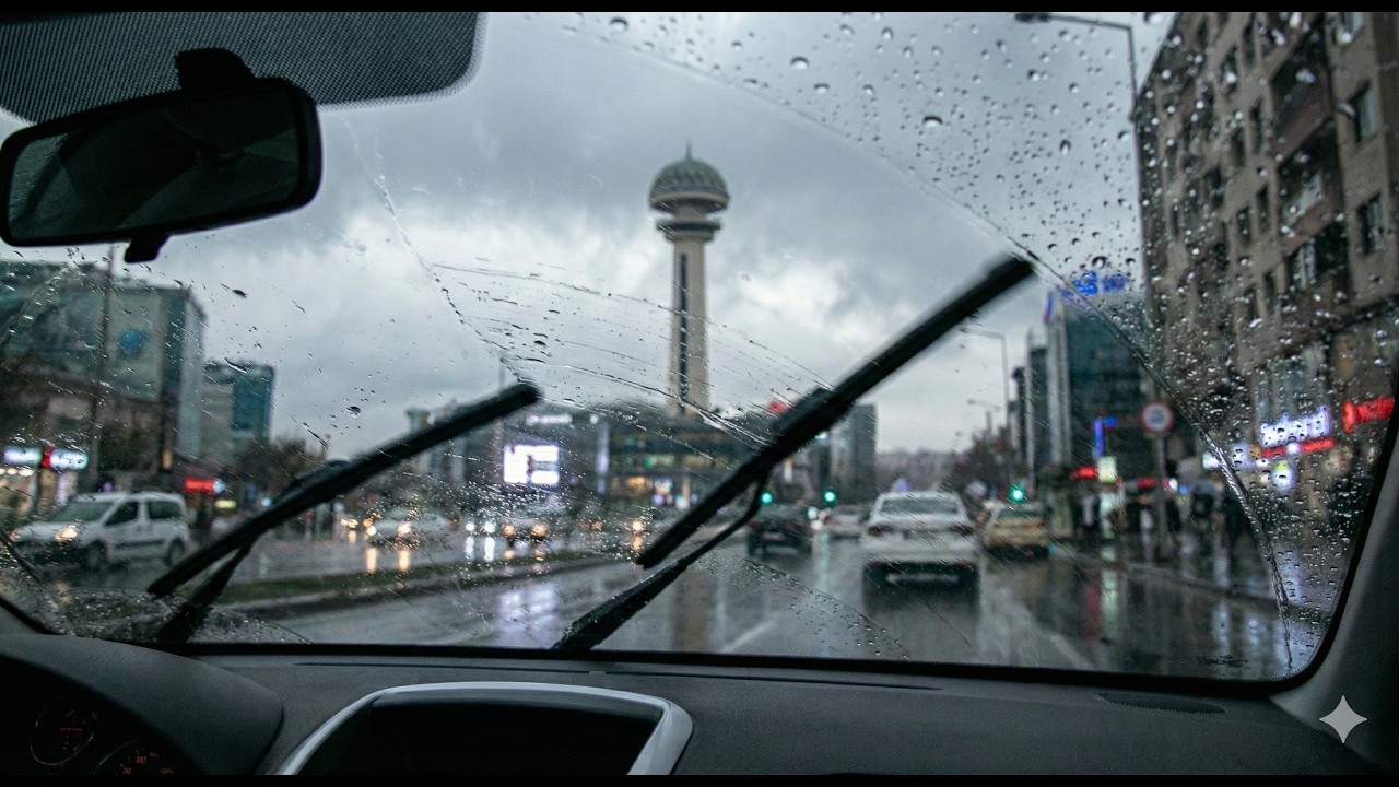 Rainy Capital Drive: Finding Calm in the City Chaos | 4K ASMR