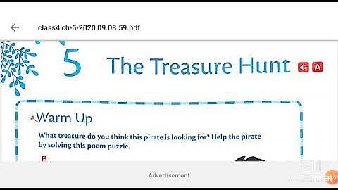 The treasure hunt Class : IV Chapter : 5 (Part - 1) by Bably Kumari (DLPS)
