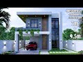 House Design | Simple House 2 Storey  | 7m x 9.5m | 4 Bedrooms