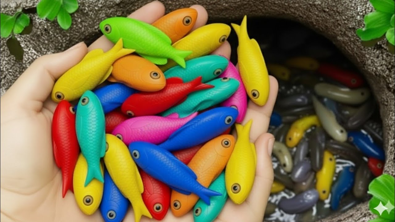 ​I Found Nemo?! Catching Beautiful Fish & Baby Turtles in a Secret Pond