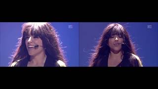 Eurovision Winner 2012 Sweden Loreen   Semi and Final   Side by Side Comparison 2160p