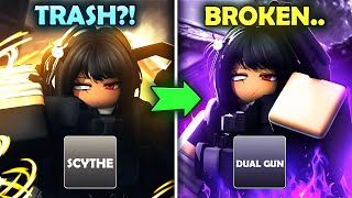 WHICH WEAPON IS ACTUALLY BROKEN IN ROBLOX HUNTY ZOMBIES...
