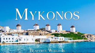 FLYING OVER MYKONOS GREECE 4K UHD - Relaxing Music With Beautiful Natural Landscape - Amazing Nature screenshot 5