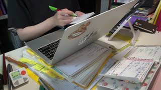 STUDY WITH ME 2hrs | Background noise,no music,no break | ASMR | real time｜motivation