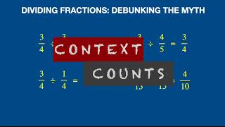Math Myth: Dividing Fractions