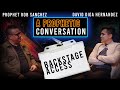 Prophetic conversation backstage with Prophet Rob and David Diga Hernandez