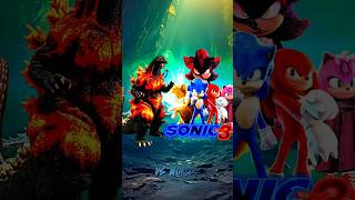 Burning Godzilla Vs Sonic 3 All Hedgehogs