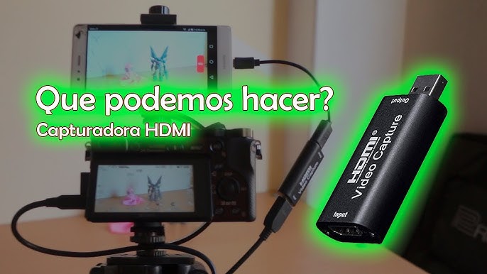 Cómo usar cualquier cámara con salida HDMI como webcam para tener mejor  calidad de imagen en