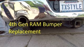 4th Generation RAM Rear Bumper Replacement