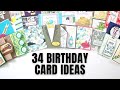 Over 34 Handmade Birthday Card Ideas from My 2021 Card Swap