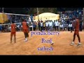 Pondicherry bsnl player sathish attacking volleyball match