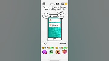 Braindom Level 123 Who is telling the truth