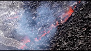Vent that formed on the wall of Halema‘uma‘u crater, Kīlauea volcano — June 7, 2023