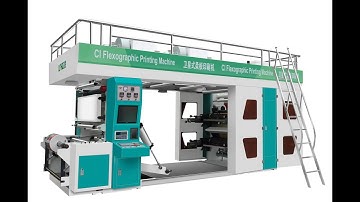 4color central drum type paper flexo printing machine with slitting function