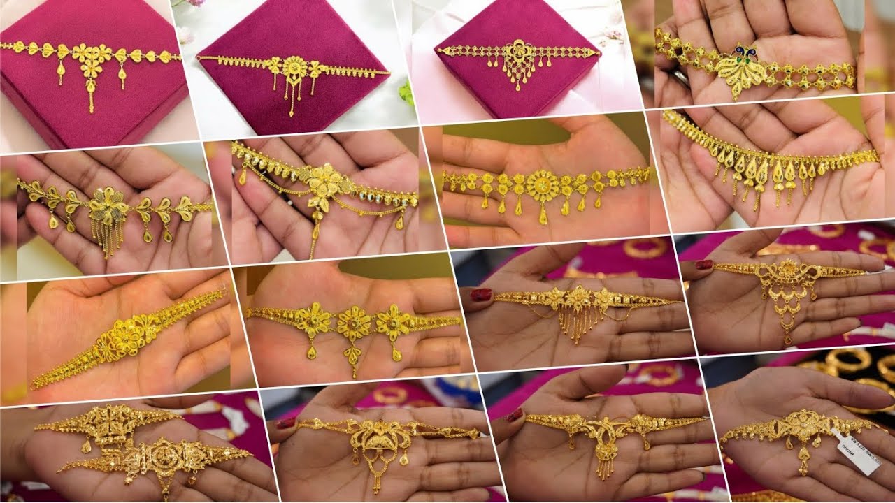 Lightweight gold choker necklace design with weight and price || gold choker necklace 2024 ||