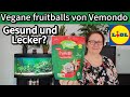 Mein food test vemondo fruitballs datteln kakao kokos aus dem lidl  leckere vegane alternative