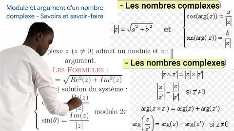 Nombres complexes : Module/Argument/forme trigo/forme expo _1è Partie et Fin.