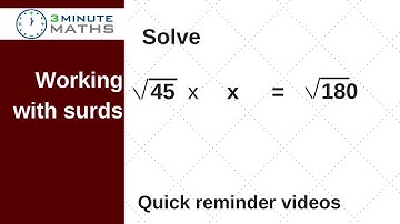 GCSE Surds Question Level 7 - Solve where x is an integer