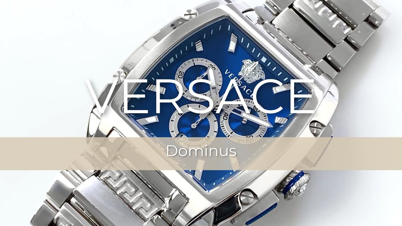Versace Dominus Quartz Watch, Blue, 42 x 49.50 mm, Sapphire