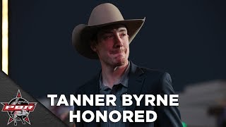 PBR CANADIAN FINALS: Tanner Byrne Honored For His Shift From Bull Rider to Bull Fighter | 2019