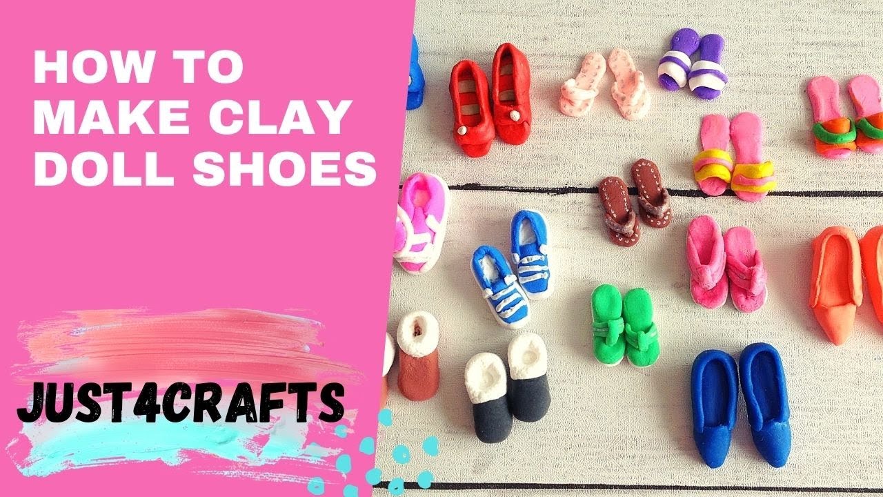 How to Make Clay Doll Shoes, How to Make Doll Shoes with Clay