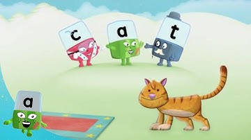 @officialalphablocks - Hello Animals! 🐸 🐱 🐶  | Learn to Spell | @Blocks-Universe