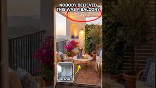 How to style a tiny balcony 🌿💡 #apartmentdecor #balconymakeover #cozyhome