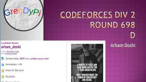 Codeforces round #698 | Div 2 | question D.