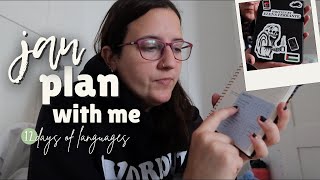 january plan with me 📝 language learning