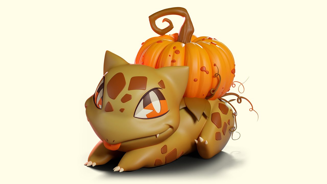 1-f897-shiny bulbasaur halloween Pokemon home co by nileplumb on
