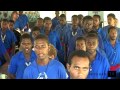 Novices of the Melanesian Brotherhood sing 