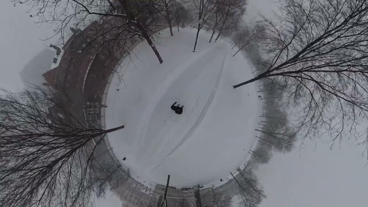 360 snow storm walk in Boston Jan26