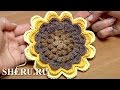 Crochet Sunflower Pattern Урок 48 Часть 1 из 2 Вязаные цветы крючком