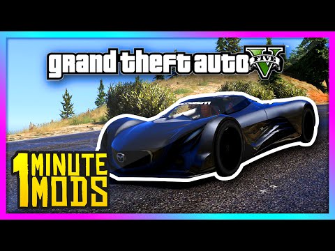 gta-5---1-minute-mods-|-mazda-furai-futuristic-supercar!-(gta-v---#16)