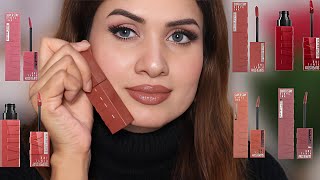 MAYBELLINE VINYL INK LIPSTICKS | BEST NUDE SHADES SWATCHES