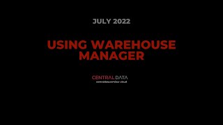 Using Warehouse Manager