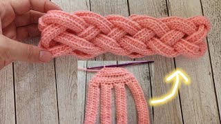 😯КАК ИЗ ЭТОГО👍СВЯЗАТЬ ПОВЯЗКУ НА ГОЛОВУ/crochet headband/gehäkeltes Stirnband