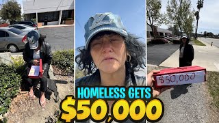 Millionaire blessed homeless lady who cried loud with tears