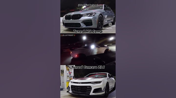 FBO bmw M5 comp 🆚 FBO tune Camaro ZL1 #zl1 #camaro #fast #race #mustang #bmw #m5 #competition #fyp
