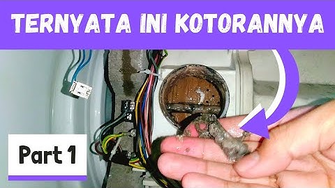 mesin cuci sharp front loading tidak bisa buang air - BUNTU pada saluran pembuangan | Tipe: ES-FL872