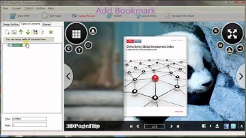 How to Add New Bookmark for Flipbook with 3DPageFlip Software