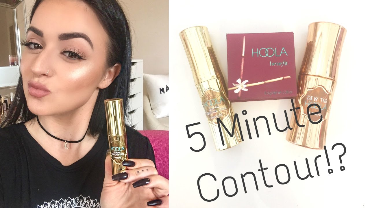 5 MIN CONTOUR!? | Hoola Quickie Contour Stick | Benefit Hoola Fam! - YouTube